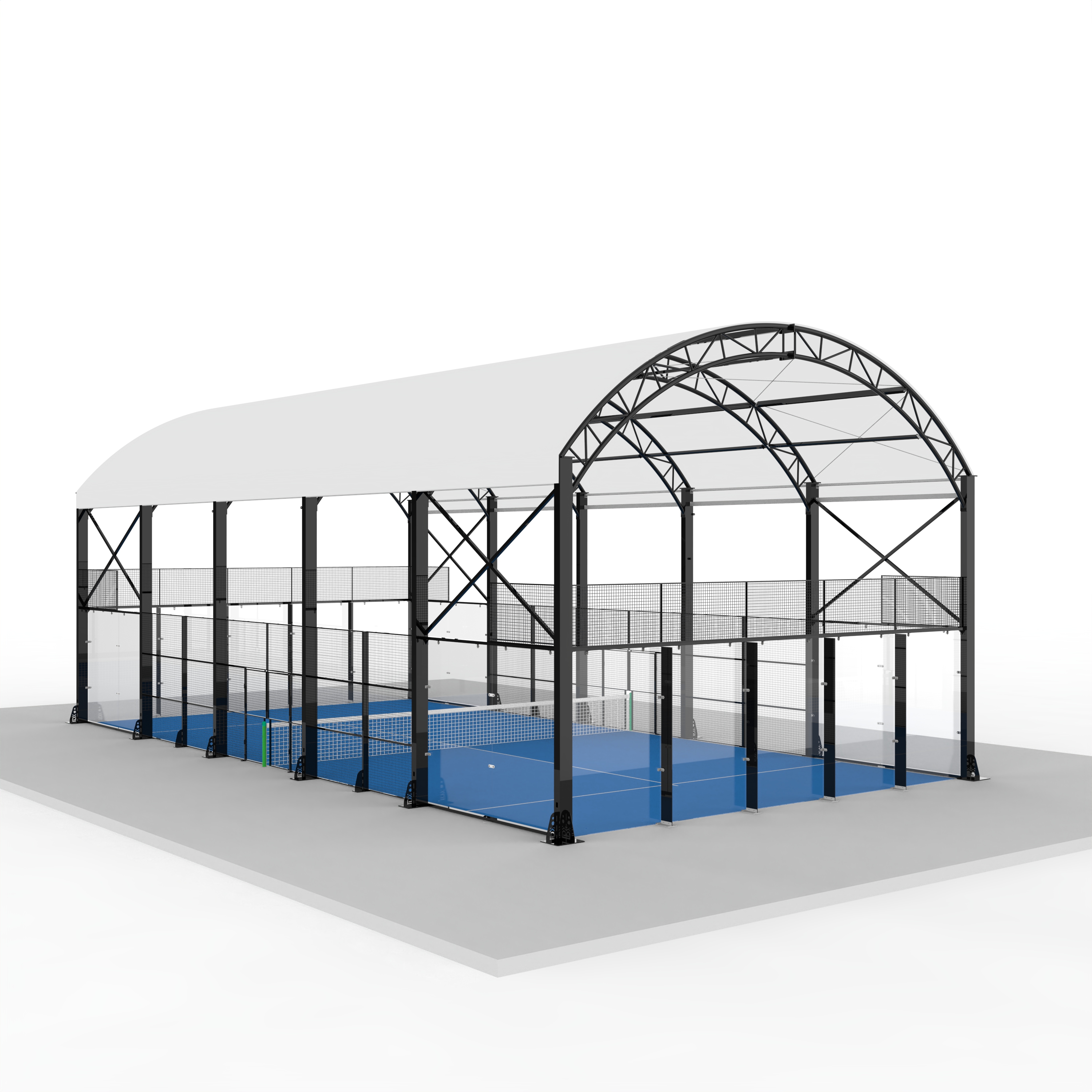 Innovative design drives the development of board tennis courts: covering, roofing, and panoramic solutions