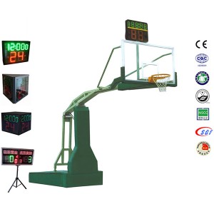 Movable Sporting Goods 10ft Electric Hydraulic Basketball Stand For Sale