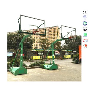 Tempered Glass Backboard Outdoor Exercise Basketball Stand for Youth