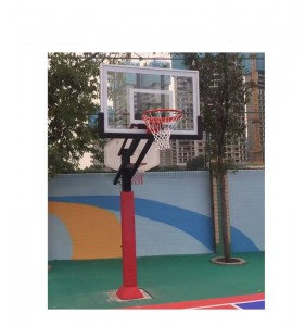 Adjustable Sports Training Equipment Outdoor in Ground Basketball Hoop