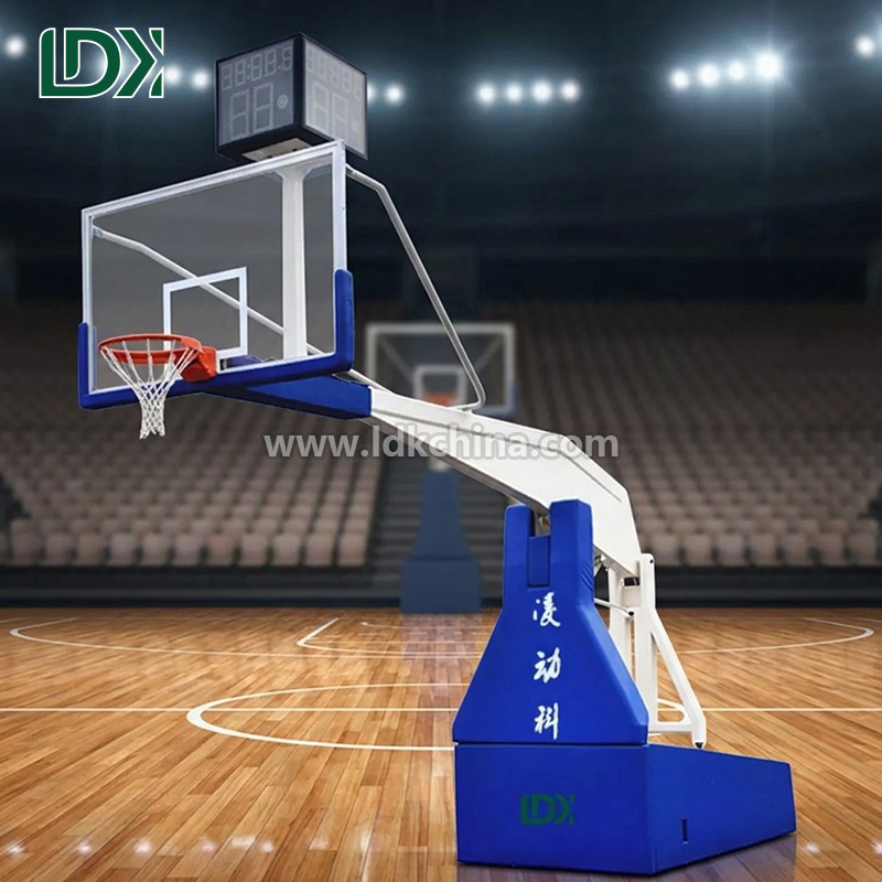 Premium Portable Easy Operated Hydraulic Adjustable Basketball Hoop for Indoor & Outdoor Home Court