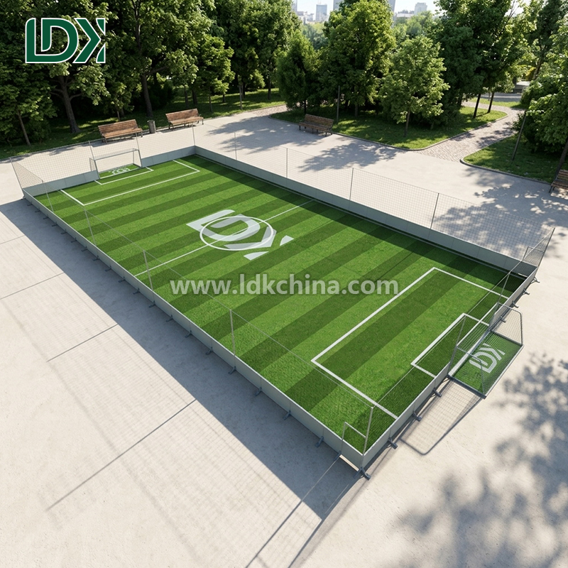 High Quality Modular Removable Football Cage for Professional Training Portable Soccer Court with Safety Net Fencing