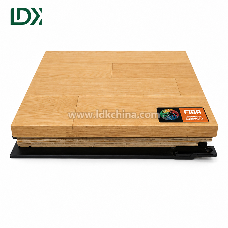 FIBA Basketball Flooring Indoor Wood High Density Maple Sports Floor for Professional Gym Arena and Competition Stadium