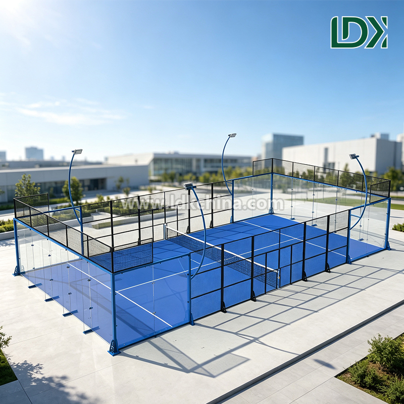 Customizable Padel Tennis Court with Panoramic View Design and Anti UV Artificial Turf for Commercial Sports Facilities