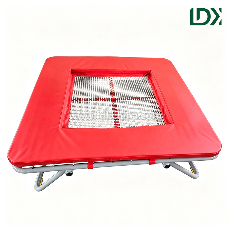Multi-Purpose Small Trampoline for Home Office Fitness Foldable Mini Rebounder with High Elasticity for Daily Exercise Featured Image