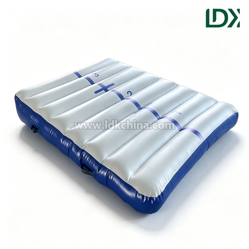 Portable Gymnastics Inflatable Incline Mat for Home Use Kids Inflatable Wedge Mat Air Ramp for Tumbling and Yoga Training
