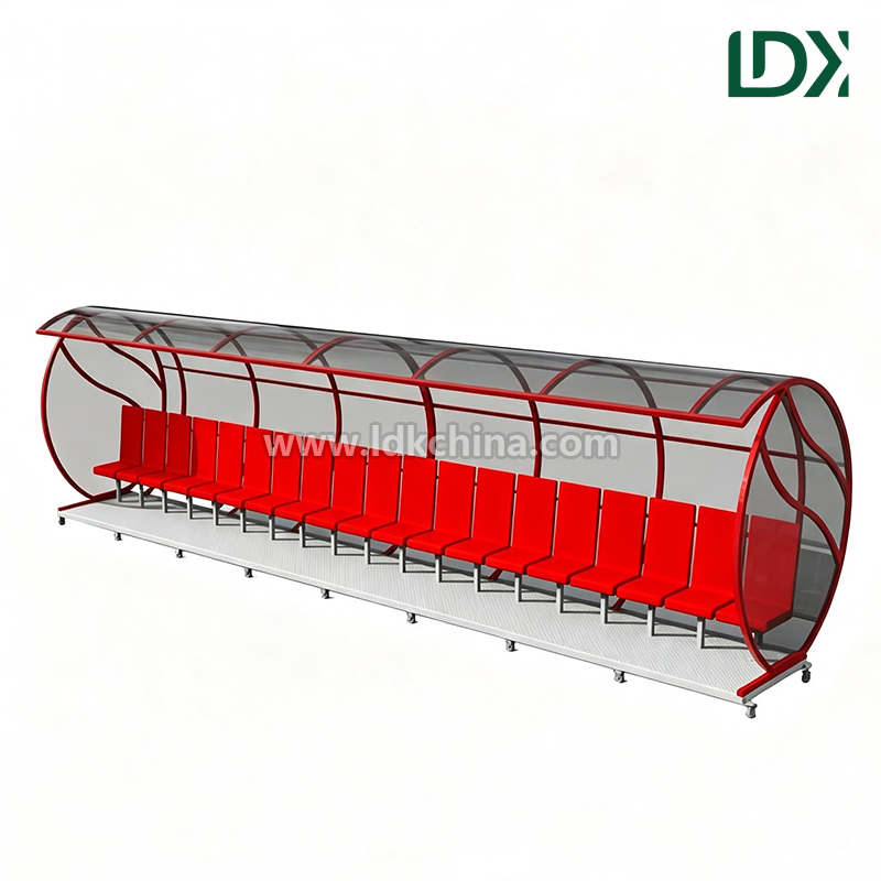 Luxury Portable Soccer Shelter With Aluminium Alloy Frame and Cushion Seat Plus Academy Sideline Replacement Use