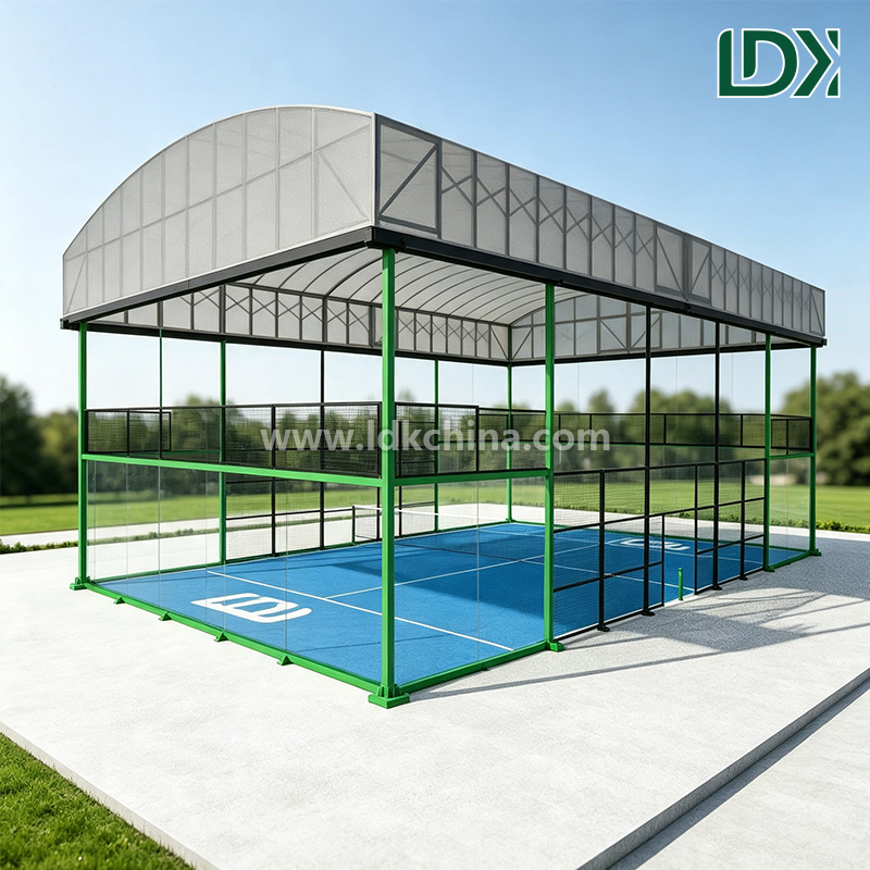 Turnkey Retractable Roof Padel Court System Maximize Court Utilization Indoor Comfort Outdoor Play One Roof Solution
