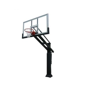 Adijositabulu Sports Training Equipment gbangba ni ilẹ agbọn Hoop