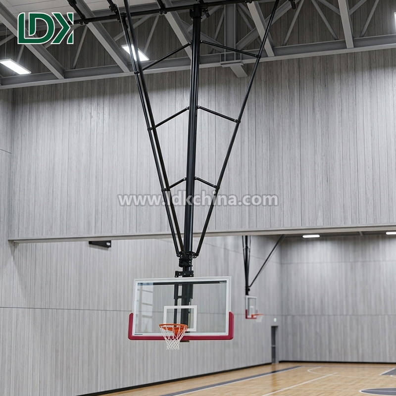 Heavy Duty Sturdy Reinforced Steel Ceiling Mounted Basketball Hoop for Gym & Commercial