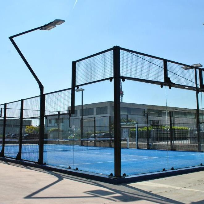 LDK Sports Equipment China Hersteller Panorama-Tennisplatz Outdoor-Sport Padel-Tennisplatz mit Dach