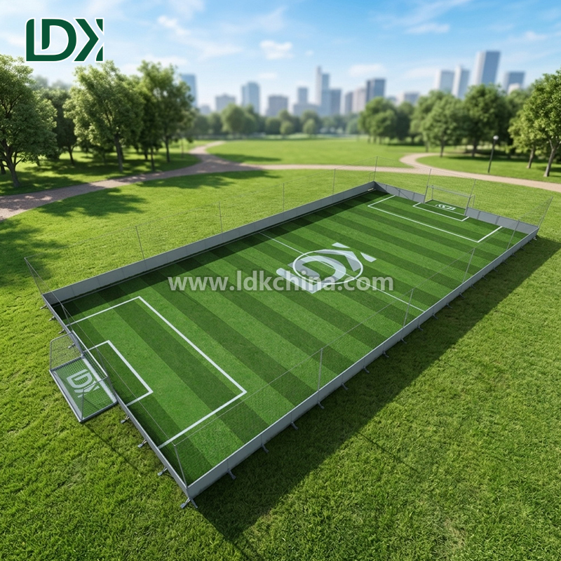High Quality Modular Removable Football Cage for Professional Training Portable Soccer Court with Safety Net Fencing