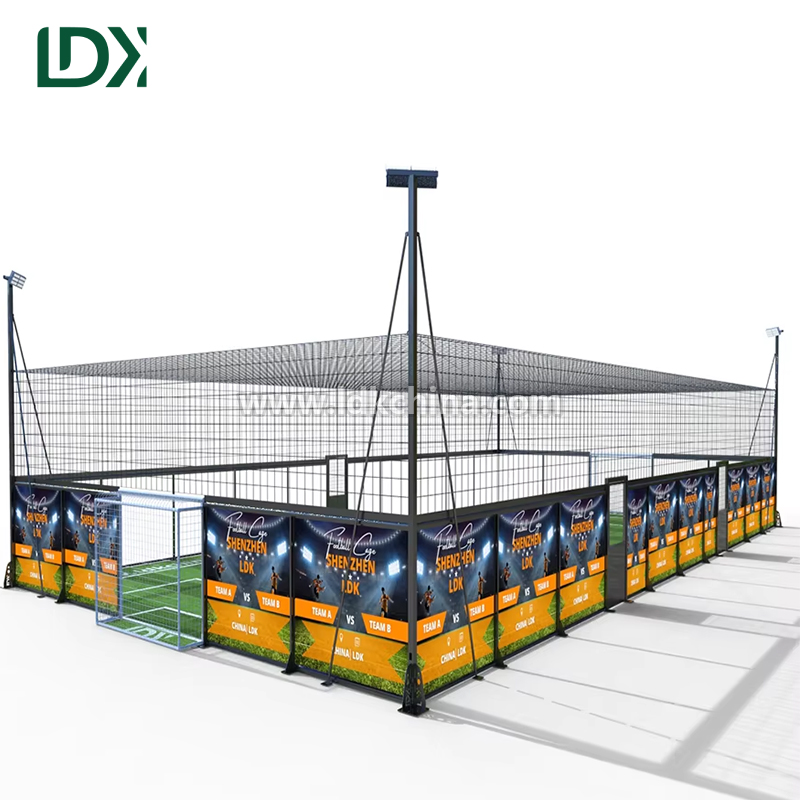 Impact Resistant LED Advertising Display Cage Football Field Board Outdoor Sports Perimeter Screen for Stadium Match