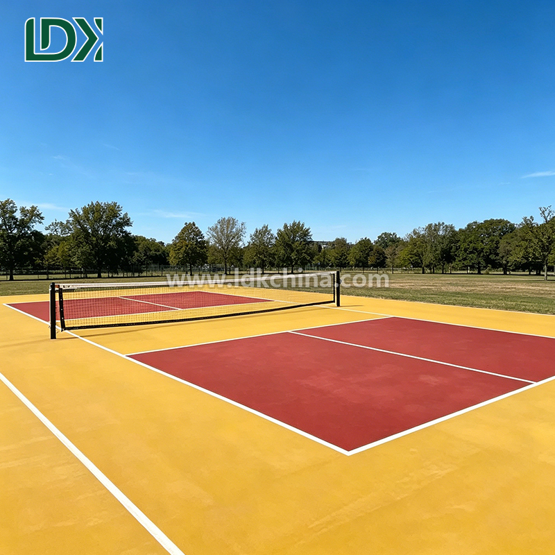 High Impact Resilient Pickleball Court Flooring Tiles with Quick Drainage Design for Professional Tournament Use