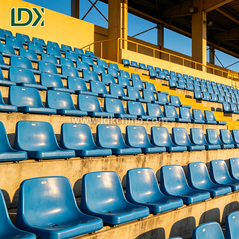 High Capacity Weatherproof Aluminum Bleachers for School Football Field Custom Outdoor Grandstand Seating System