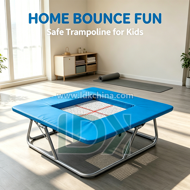 Customized Colorful Child Trampoline for Kids with Reinforced Springs and High Elastic Mat for Fitness Club Wholesale