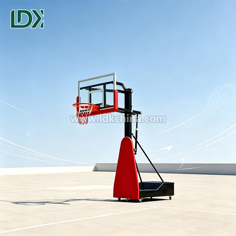 Height Adjustable Outdoor Basketball Hoop and Portable Basketball Goal for Heavy Duty Street Basketball Stand Training