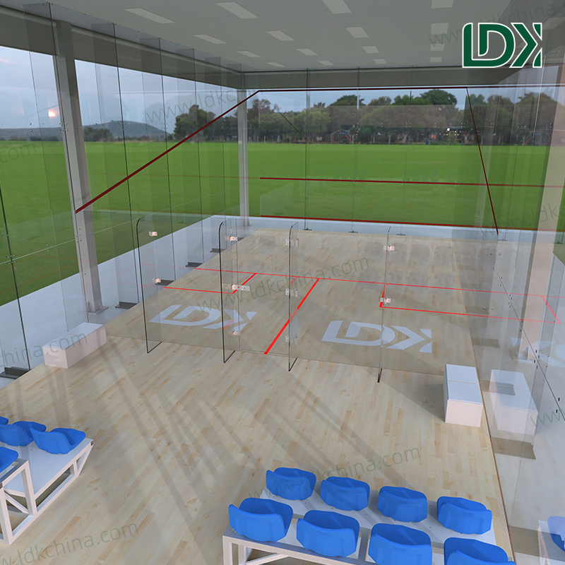 High Quality Squash Court With Cover and Anti-UV Roof System for All-Weather External Training Facility Projects