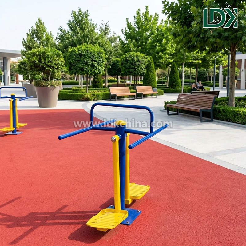 LDK Outdoor Fitness Equipment Surfboard and Double Swing Board for Public Park and Community Health Projects