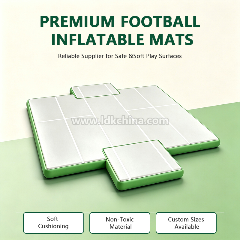 Safe Soccer Court Inflatable Mats Portable Inflatable Soccer Training Field for Professional Sports Clubs ODM OEM
