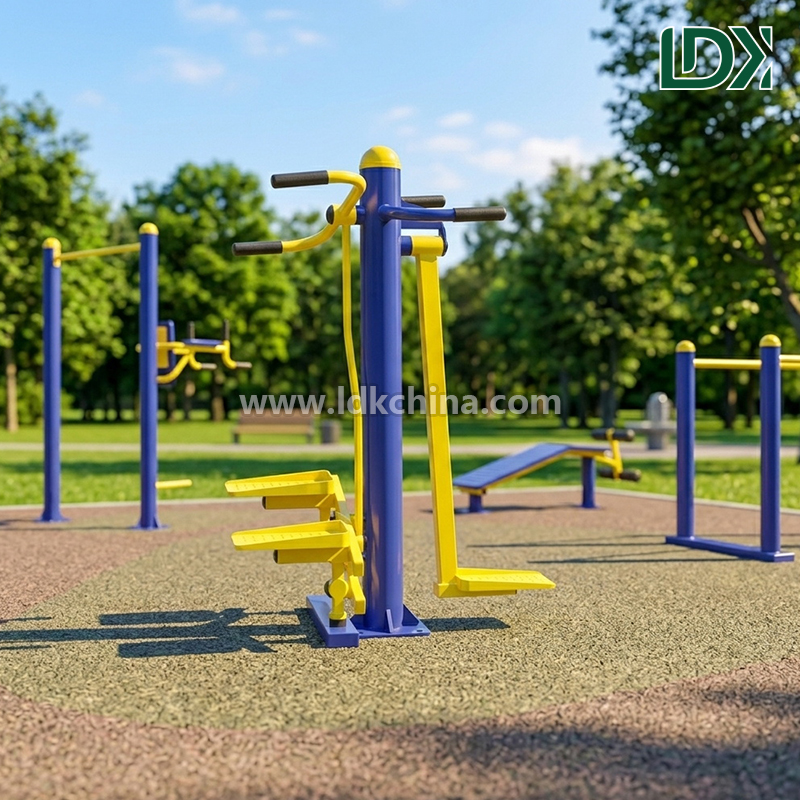 Durable Outdoor Fitness Equipment Surfboard and Stepper Machine for Public Park and Community Exercise Station