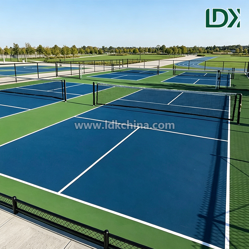 Professional Pickleball Court Supplier Turnkey Project Fencing Net Lighting Acrylic Surface For Clubs Parks Schools