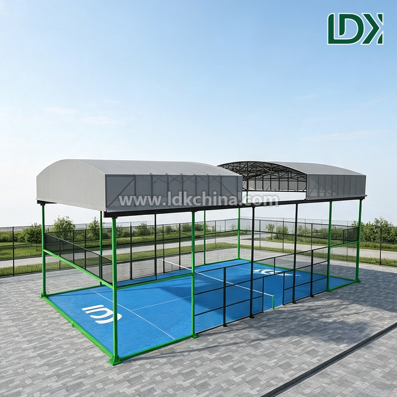 Turnkey Retractable Roof Padel Court System Maximize Court Utilization Indoor Comfort Outdoor Play One Roof Solution