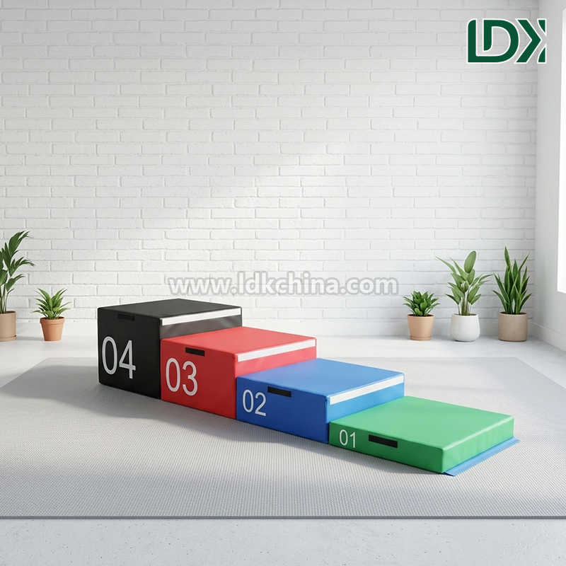 Foam Plyometrics Jump Box Soft EPE Safe Fitness Training Equipment for Kids School Indoor Yoga Home Exercise