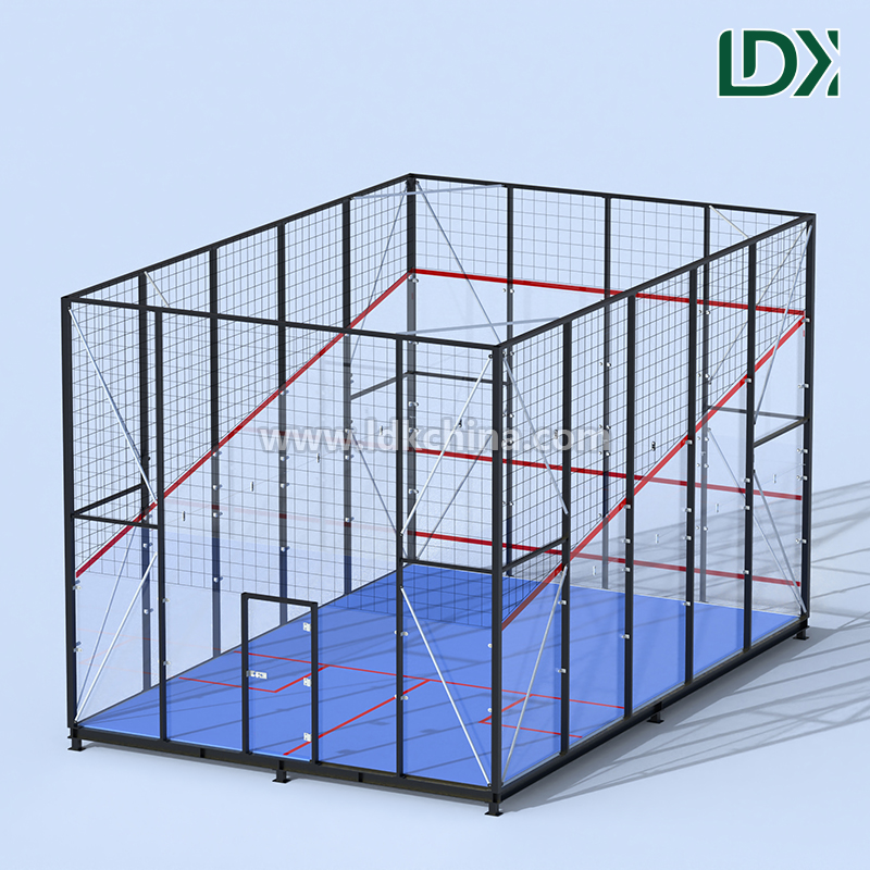 Portable Prefabricated Squash Court with Base Frame Easy Relocation Flexible Modular Design Outdoor Indoor Multi Use