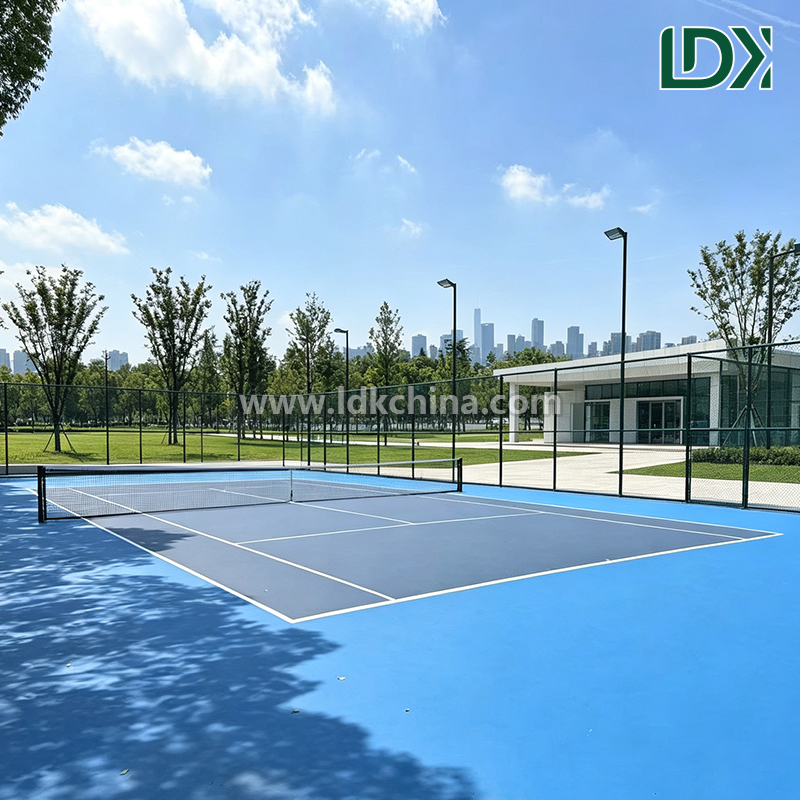 Professional Pickleball Court Floor for Tournaments Portable Modular Sports Surface Regulation Line Markings Non Slip