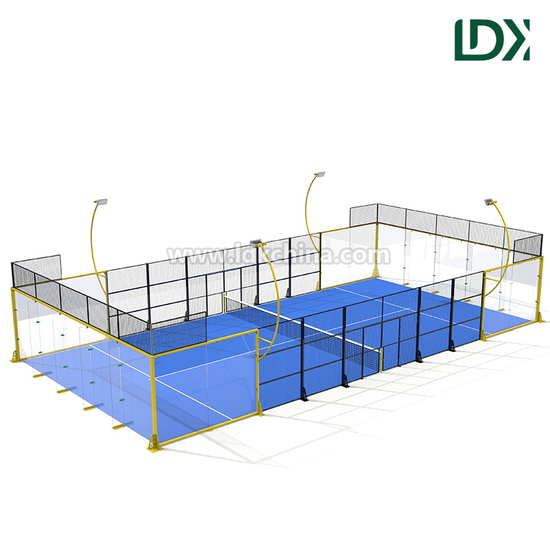 Panoramic Padel Court with 12mm Tempered Glass | Commercial Padel Court Manufacturer