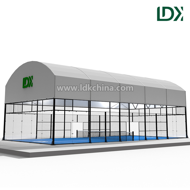 Panoramic Padel Court with Roof and Tempered Glass for Clubs and Resorts Featured Image