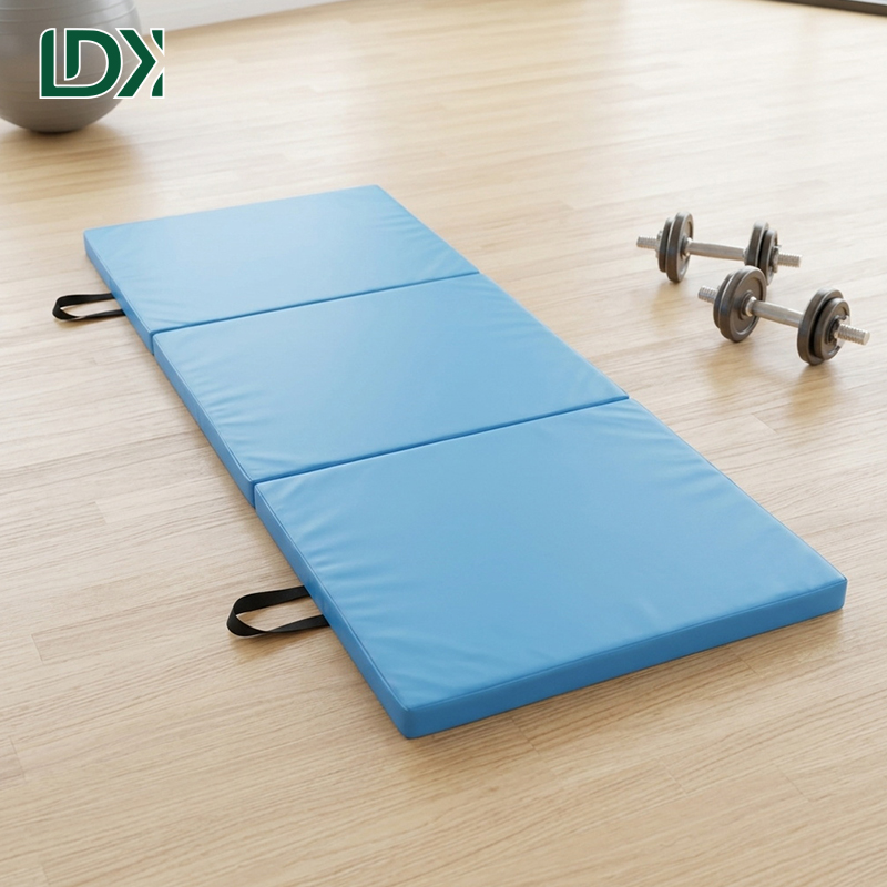 Custom Logo Three Folding Mat Portable Tri-Fold Exercise Pad for Yoga Pilates and Martial Arts Training Wholesale