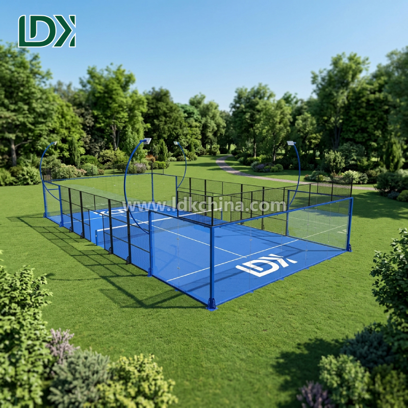 Custom Design Panorama Padel Courts Turnkey Solution For Outdoor Panoramic Padel Court Professional Installation Project