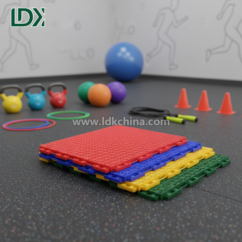 Anti-Slip High Rebound Basketball Court Plastic Sports Flooring for Professional Training Ground
