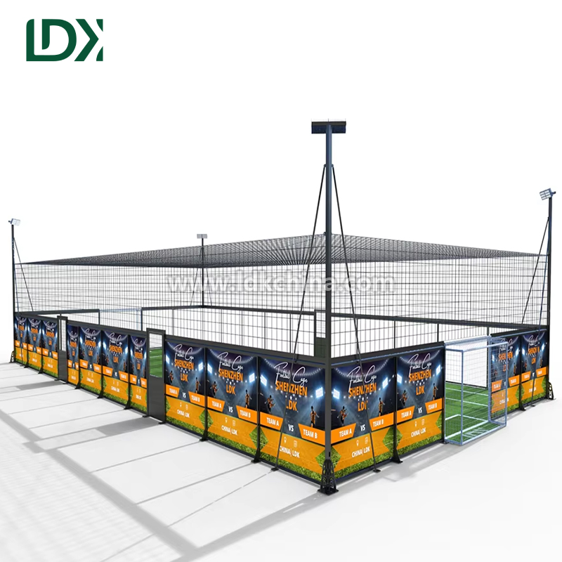 Impact Resistant LED Advertising Display Cage Football Field Board Outdoor Sports Perimeter Screen for Stadium Match