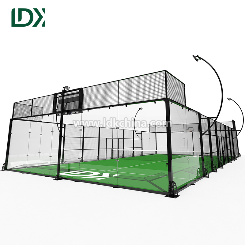 Multi-functional Padel Court for Professional Training Outdoor Panoramic Padel Tennis Court with Customized Design