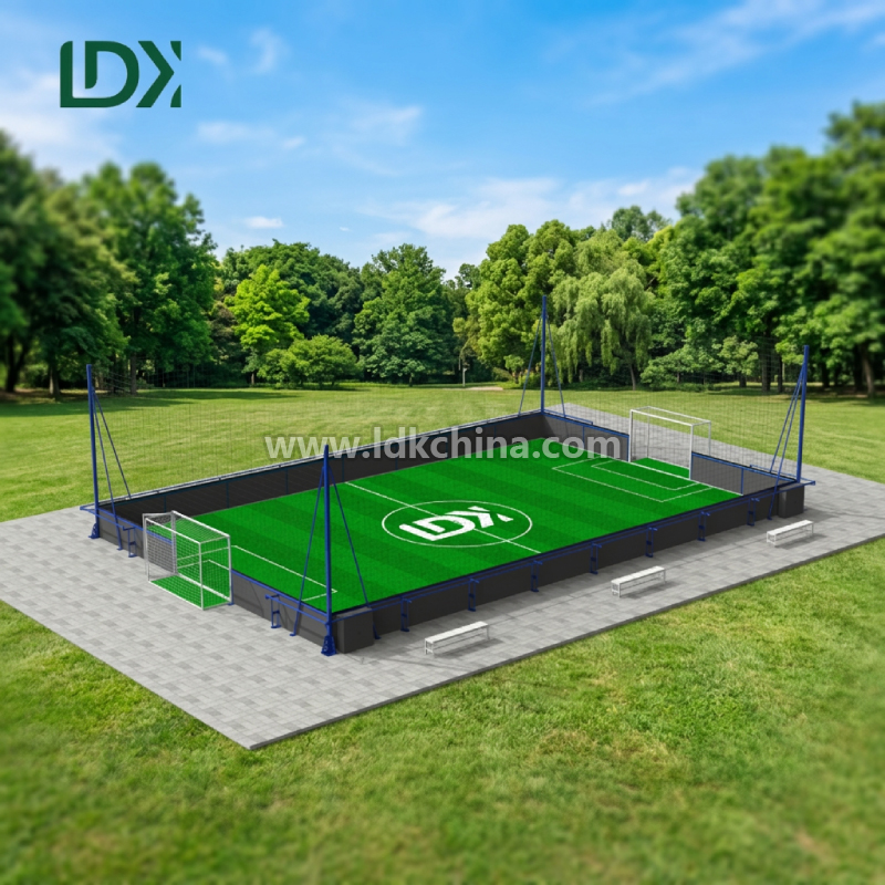 Professional Galvanized Steel Soccer Cage for Outdoor Street Football Club Training with High Density Safety Netting