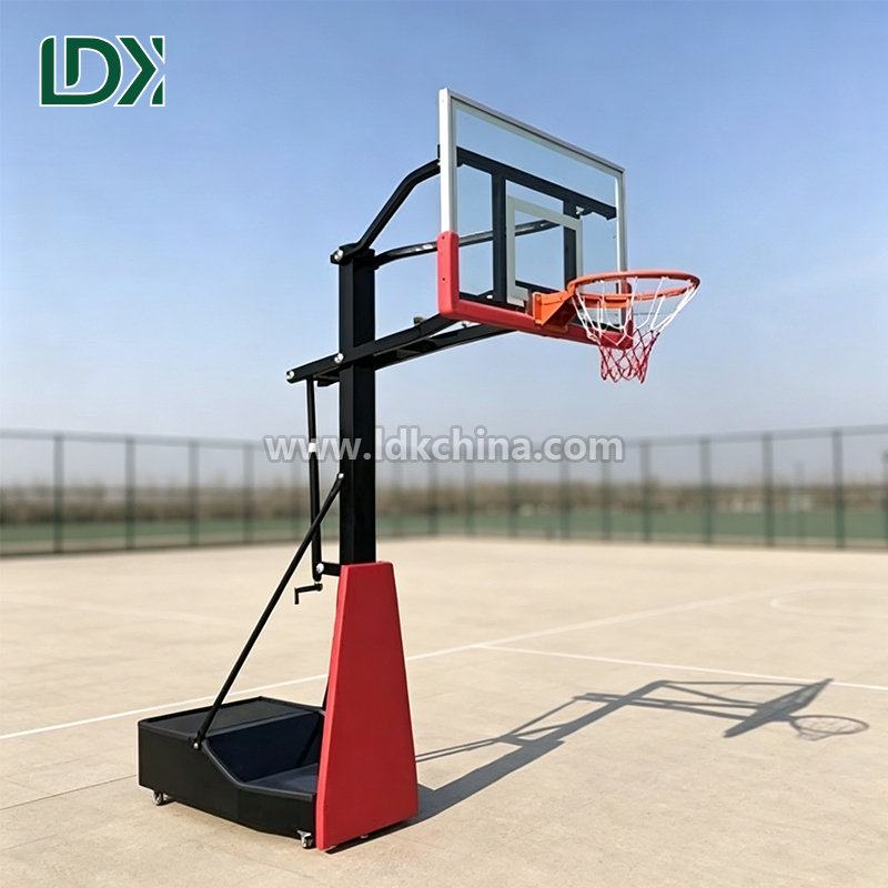 Height Adjustable Outdoor Basketball Hoop and Portable Basketball Goal for Heavy Duty Street Basketball Stand Training