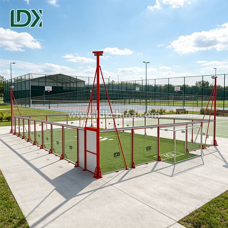 High Strength Cage Football Field Construction with Customizable Size and Professional Turf Flooring System