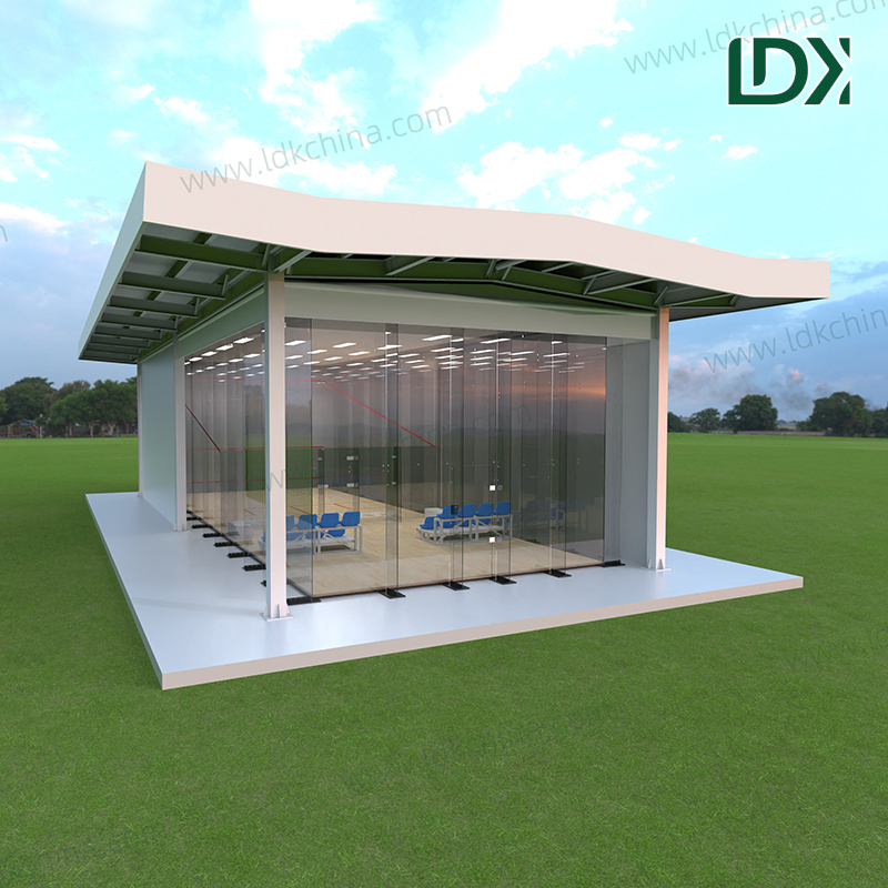 High Quality Squash Court With Cover and Anti-UV Roof System for All-Weather External Training Facility Projects