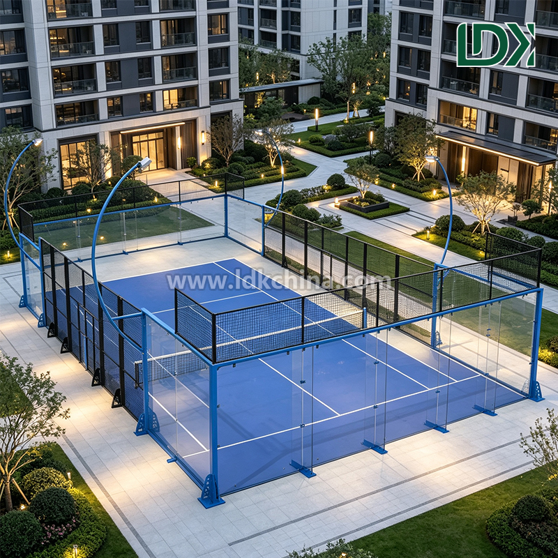 Customizable Padel Tennis Court with Panoramic View Design and Anti UV Artificial Turf for Commercial Sports Facilities