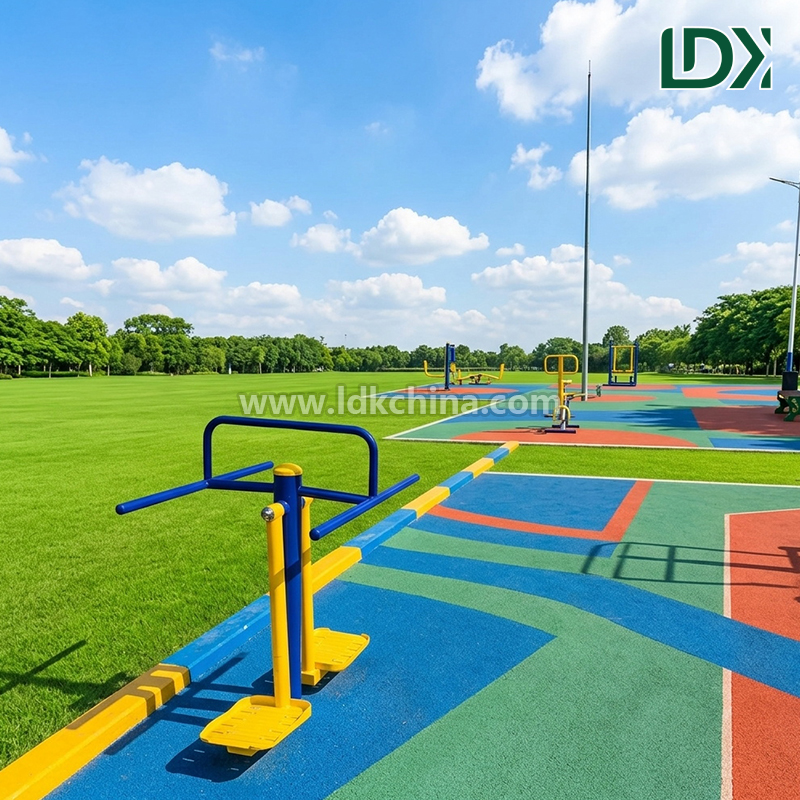 LDK Outdoor Fitness Equipment Surfboard and Double Swing Board for Public Park and Community Health Projects