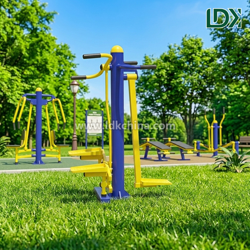 Durable Outdoor Fitness Equipment Surfboard and Stepper Machine for Public Park and Community Exercise Station
