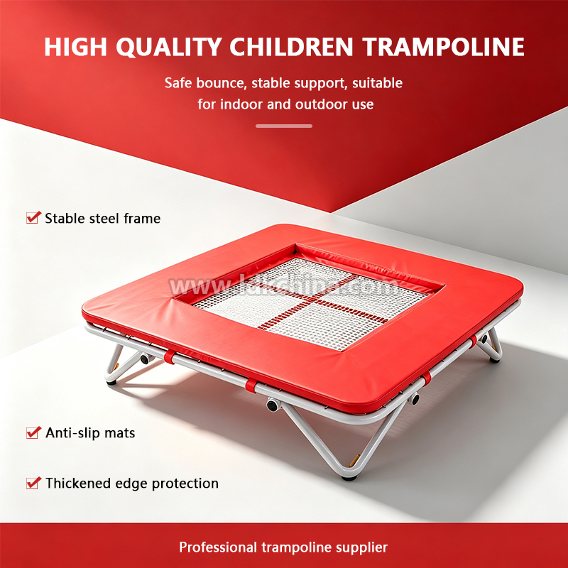 Multi-Purpose Small Trampoline for Home Office Fitness Foldable Mini Rebounder with High Elasticity for Daily Exercise
