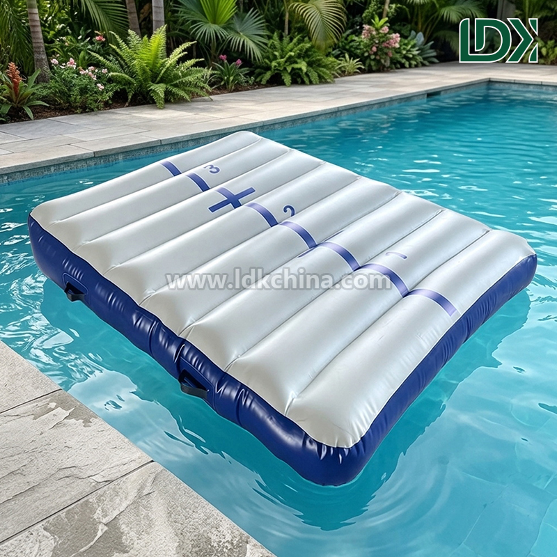 Portable Gymnastics Inflatable Incline Mat for Home Use Kids Inflatable Wedge Mat Air Ramp for Tumbling and Yoga Training