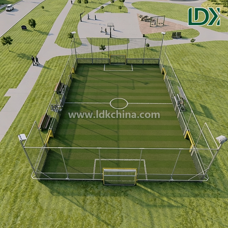Customized Football Soccer Cage Training Enclosure High Strength Galvanized Steel Soccer Court for Club Training