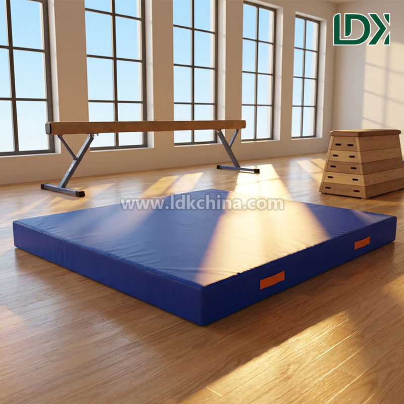 Durable Balance Beam Landing Mat Non Slip Vinyl Cover Gymnastics Safety Landing Cushion for FIG Competition Training