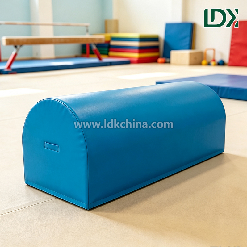 High Density Sponge Foam Half Round Gymnastics Mat Soft Arch Training Pad Tumbling Wedge for Preschool Kids Balance