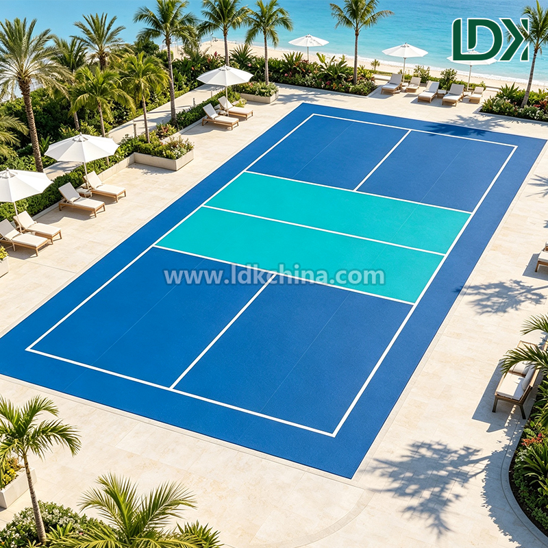Professional Pickleball Court Supplier Turnkey Project Fencing Net Lighting Acrylic Surface For Clubs Parks Schools